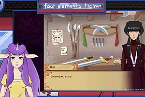 avatar the last airbender hentai features a royal handjob in the game