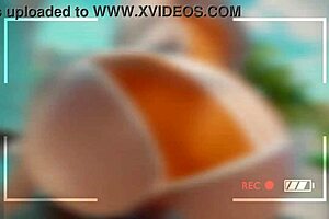 tracer rides a cock on the beach, feeling every inch