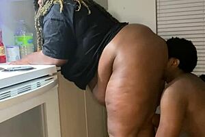 Chubby Cute Bbw Feels Intense Pleasure Getting Midnight Snack