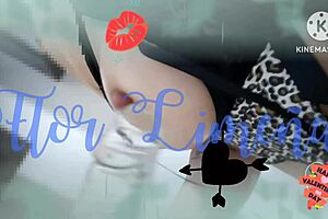 A gift for love day with peruvian dildo and oiled boobs