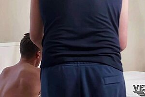 eva stone's first hardcore anal fuck backstage, so intense