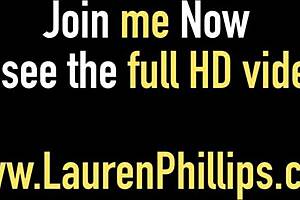 Gorgeous redhead Lauren Phillips gets banged in hot threesome