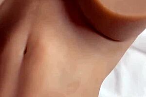 Waxing specialist helps client fuck assistant with sex doll