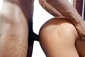 Does this little african teen want me to dig her out doggy?