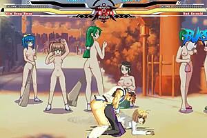 I'm dongwan battling arcuied in this anime hentai sex scene with cumshot