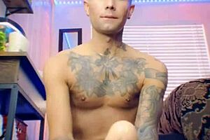 Adorable Twink Toys Tight Ass With Dildo