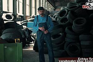 Curvy German amateur milf dives into a wild gangbang with multiple partners