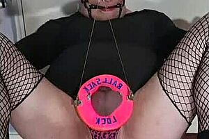 Hey, this sissy is crossdressing for some gay bdsm fun.