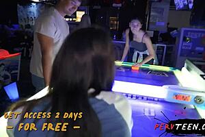 Sneaky POV Sex on Tennis Court