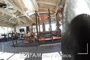 Spyfam Step Sister Catches Wimpy Step Bro Peeping On Her Masturbating