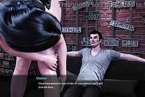 Fashion Business 13: Monica Rubs a Big Cock in a Crowded Bar