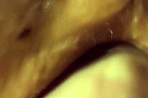 I see that wet, dripping pussy up close in this homemade POV creampie, clothes ripped and shaved.