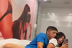 Massaging sister's friend until I cum in her mouth!