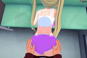 Airi akizuki pov sex on the bus with cute blonde step