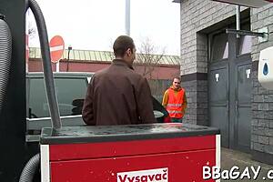 This coarse gay sex is so sloppy and hot.