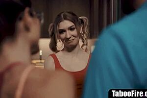 young cheerleader pressured into sex by milf coach & her hubby 😏