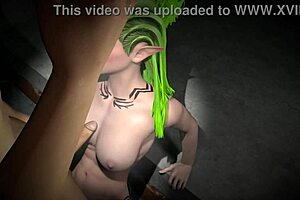 Wood Elf's Pussy Pounded Hard in Missionary