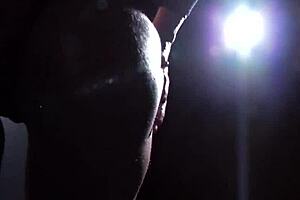 Blonde bombshell with big tits takes interracial anal pounding and cumshot