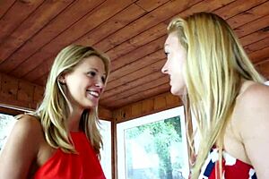 Lesbian Trio Engages in Rough Pussy Licking