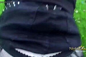 Horny Redhead Gets Anal Outdoors Next Door