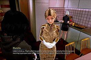 i messed up the room number again in this harem hotel game, but it's kinda fun exploring the place with all these characters around me