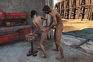Fo4 Throne Action: Cartoon Brunette Fucked Hard, Oh Wow!