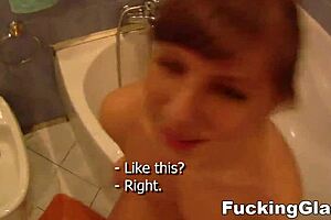 alice teen model gets fucked with glasses on