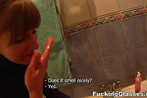 alice teen model gets fucked with glasses on