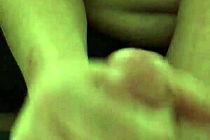 Hey, my girlfriend's giving my big hard cock a rub while we try prostate play for the first time