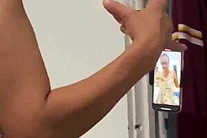 anna maria teasing her fans backstage