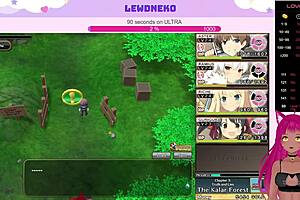 Vtuber Lewdneko Moans Loudly Playing Evenicle Part 10 With Big Tits Creampie Action!