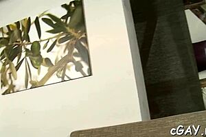 In the intimate setting, two gay men indulge in raw homosexual sex.