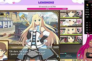 Vtuber Lewdneko Moans Loudly Playing Evenicle Part 10 With Big Tits Creampie Action!