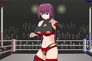 Remi the Queen Shows Strong Big Tits in Martial Arts Game