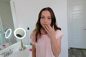 Step Brother Fucks Teen 18+ Sister Ass