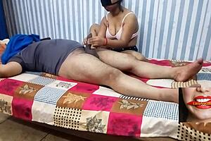 Punjabi Girlfriend's Hairy Outdoor Handjob