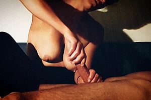 hey, wanna see this sexy girl give the best sensual handjob ever?