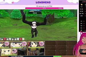 Vtuber Lewdneko Moans Loudly Playing Evenicle Part 10 With Big Tits Creampie Action!