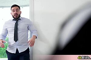 sexy milf wife in new white fishnets, hubby test lingerie