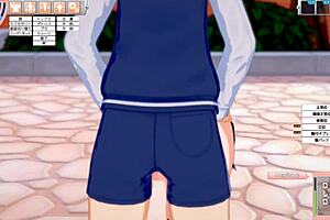 feisty big-tit jk asami gets her tits rubbed and fucked in this 3d hentai sex video