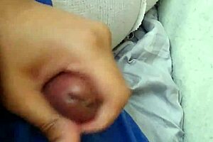 Why jerk to this amateur gay blowjob with a monster cock?