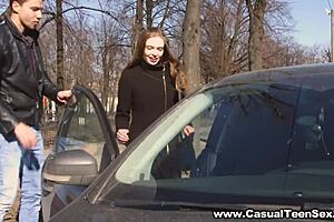 Teen Adel Bye Rides And Gets Anal Cumshot After Date