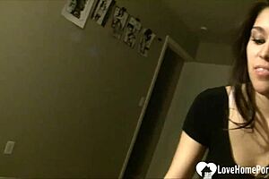 Brunette Is Happy To Give A Handjob And Swallow Cum