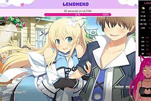 Vtuber Lewdneko Moans Loudly Playing Evenicle Part 10 With Big Tits Creampie Action!