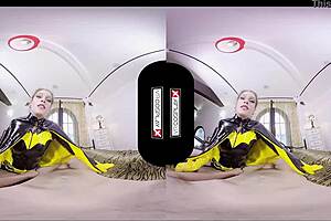 Batgirl Cosplay Slut Wants to Fuck You Silly in VR Goggles On