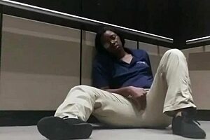 big ass fingering in elevator leads to orgasm