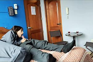 i'm fuckin the peruvian real estate agnet so hard, her vaginas wet