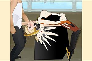 Overwatch Mercy Deepthroat Doggy Fuck