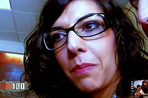 Hot French brunette Lou Charmelle takes hard anal pounding.