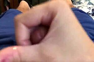 Guy jerks off on bed, fails NNN challenge